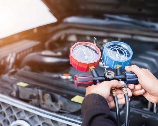 air conditioner check service, leak detection, fill refrigerant.