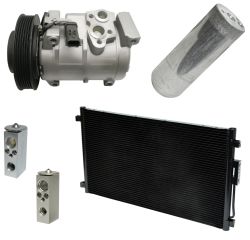 2001 Dodge Caravan SE 2.4L Compressor and Condenser Kit (KT AC22A)