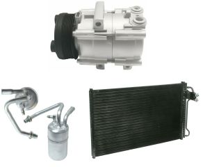 1998 Ford Mustang Base 4.6L Compressor and Condenser Kit (KT AD02B)