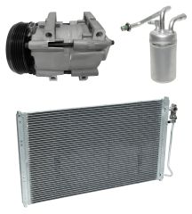 2003 Ford Mustang Base 3.8L Compressor and Condenser Kit (KT AD91A-N)