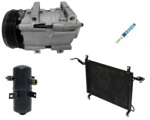 1996 Ford F-250 Special 5.0L Compressor and Condenser Kit (KT AE05A-N)