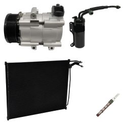 1999 Ford E-350 Super Duty Base 5.4L Compressor and Condenser Kit (KT AE60A-N)