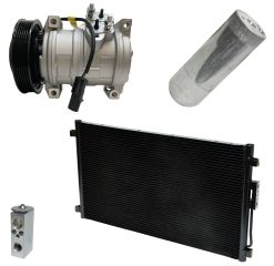 2001 Dodge Caravan SE 2.4L Compressor and Condenser Kit (KT AH26A-N)