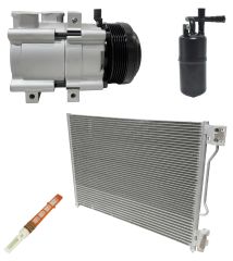 2009 Ford Crown Victoria LX 4.6L Compressor and Condenser Kit (KT B086A-N)