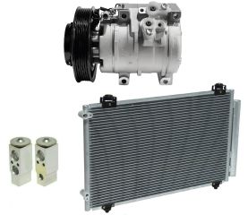 2004 Toyota Corolla LE 1.8L Compressor and Condenser Kit (KT CI93A-N)
