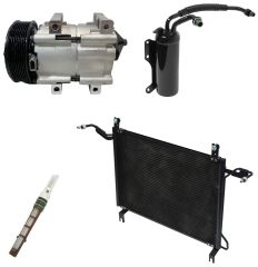 1997 Ford F Super Duty XL 7.3L Compressor and Condenser Kit (KT DA39A-N)