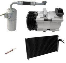 2000 Ford F-150 Base 4.6L Compressor and Condenser Kit (KT DA52A-N)