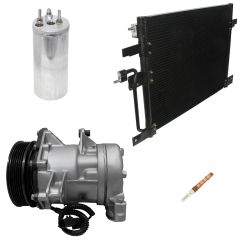 2000 Dodge Dakota Base 4.7L Compressor and Condenser Kit (KT DC88A-N)
