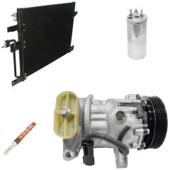2003 Dodge Dakota Base 4.7L Compressor and Condenser Kit (KT DD00A-N)