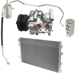 2002 Chrysler Sebring LX 2.4L Compressor and Condenser Kit (KT DD76A-N)