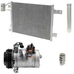 2007 Jeep Wrangler X 3.8L Compressor and Condenser Kit (KT DF68A-N)
