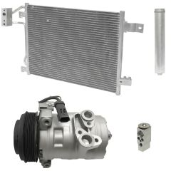 2007 Jeep Wrangler X 3.8L Compressor and Condenser Kit (KT DF68A)