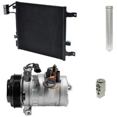 2010 Jeep Wrangler Unlimited X 3.8L Compressor and Condenser Kit (KT DF68B-N)