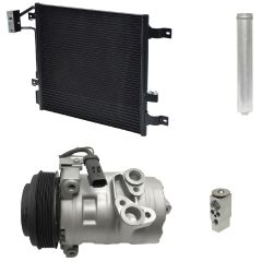 2010 Jeep Wrangler Rubicon 3.8L Compressor and Condenser Kit (KT DF68B)