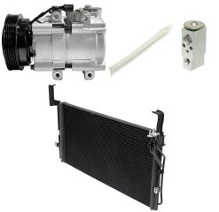 2004 Hyundai Santa Fe GLS 2.7L Compressor and Condenser Kit (KT DG31A-N)
