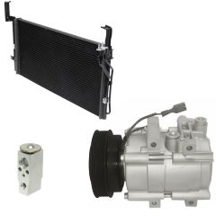 2004 Hyundai Santa Fe GLS 3.5L Compressor and Condenser Kit (KT DG93A)