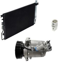 2010 Chevrolet Equinox LS 2.4L Compressor and Condenser Kit (KT DI55A-N)