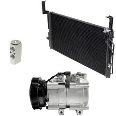 2003 Hyundai Santa Fe Base 2.4L Compressor and Condenser Kit (KT DI65A-N)
