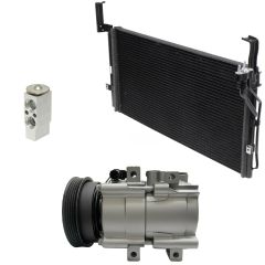 2003 Hyundai Santa Fe Base 2.4L Compressor and Condenser Kit (KT DI65A)