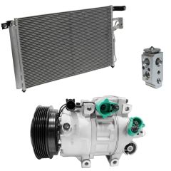 2009 Hyundai Santa Fe GL 2.7L Compressor and Condenser Kit (KT DI67B-N)