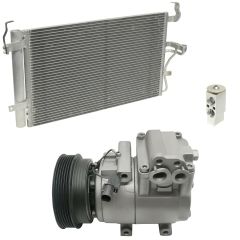 2003 Hyundai Tiburon GT 2.7L Compressor and Condenser Kit (KT DI74A-N)