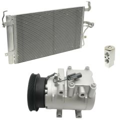 2003 Hyundai Tiburon Base 2.0L Compressor and Condenser Kit (KT DI75A-N)