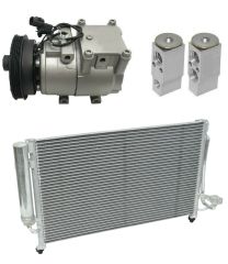 2003 Kia Rio Base 1.6L Compressor and Condenser Kit (KT E075A)