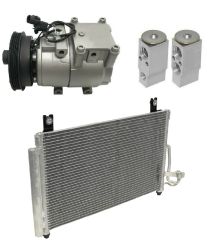 2003 Kia Rio Base 1.6L Compressor and Condenser Kit (KT E075B-N)
