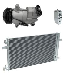 2013 Chevrolet Cruze LT 1.8L Compressor and Condenser Kit (KT EA76A-N)