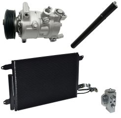 2013 Audi A3 Quattro Base 2.0L Compressor and Condenser Kit (KT EA83A)