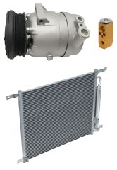 2009 Pontiac G3 Wave Base 1.6L Compressor and Condenser Kit (KT EB04A)