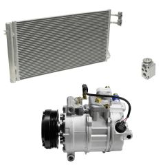 2009 BMW 335d Base 3.0L Compressor and Condenser Kit (KT EC27A-N)
