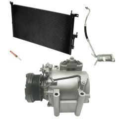 2003 Jaguar X-Type Base 2.5L Compressor and Condenser Kit (KT EC47A)