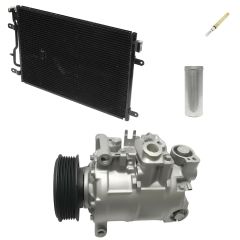 2004 Audi A4 Quattro Base 1.8L Compressor and Condenser Kit (KT EC71D-N)