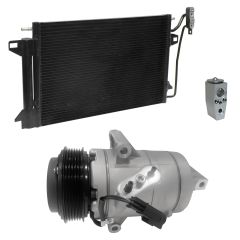 2009 Lincoln MKZ Base 3.5L Compressor and Condenser Kit (KT ED49A-N)