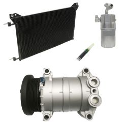 2002 GMC Sierra 1500 Base 4.3L Compressor and Condenser Kit (KT ED78A-N)