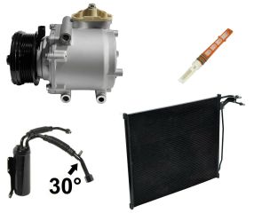 2001 Ford E-150 Econoline Base 4.2L Compressor and Condenser Kit (KT EF07A-N)