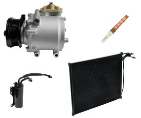 2001 Ford E-150 Econoline Base 4.2L Compressor and Condenser Kit (KT EF08A-N)