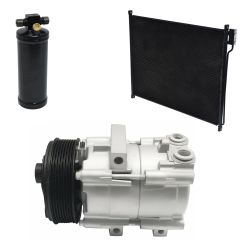2000 Ford F53 Base 6.8L Compressor and Condenser Kit (KT EF44A)