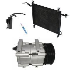 1997 Ford F Super Duty Base 7.5L Compressor and Condenser Kit (KT EG92A)