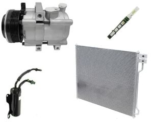 2009 Ford E-150 Base 4.6L Compressor and Condenser Kit (KT EI25A-N)
