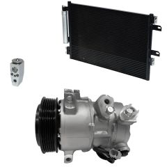 2011 Jeep Compass Limited 2.4L Compressor and Condenser Kit (KT EI38A-N)
