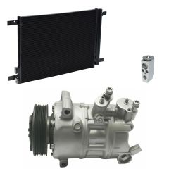 2016 Audi A3 TDI Premium Plus 2.0L Compressor and Condenser Kit (KT EI82A-N)