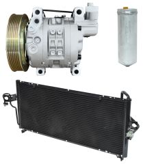 1998 Nissan Sentra GLE 1.6L Compressor and Condenser Kit (KT FC97A-N)