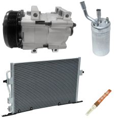 2000 Ford Contour LX 2.0L Compressor and Condenser Kit (KT AE15A-N)