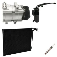2001 Ford E-150 Econoline Club Wagon Chateau 4.6L Compressor and Condenser Kit (KT AE60A)