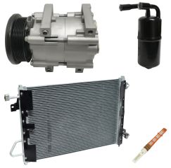 2005 Ford Mustang Base 4.0L Compressor and Condenser Kit (KT AF50A)