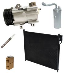 2002 Ford Excursion XLT 7.3L Compressor and Condenser Kit (KT AF64A-N)