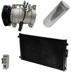 2001 Dodge Caravan SE 2.4L Compressor and Condenser Kit (KT AH24A-N)