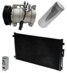 2001 Dodge Caravan SE 2.4L Compressor and Condenser Kit (KT AH27A-N)